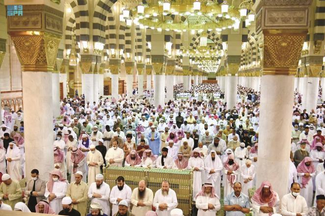 رمضان  : اب تک مسجد نبویؐ میں ایک کروڑ۰ ۴؍ لاکھ افراد کا خیر مقدم