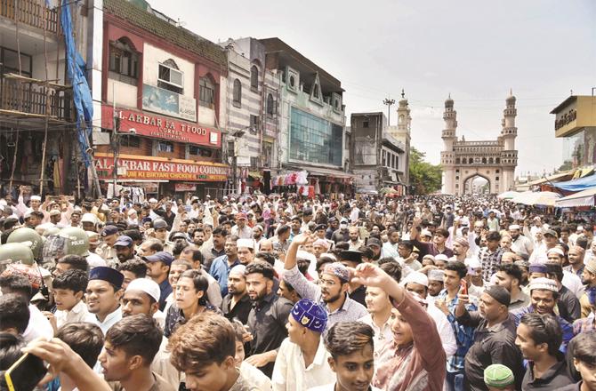 نپور شرما اور نوین جندل کیخلاف مسلمانوں کا ملک گیر احتجاج
