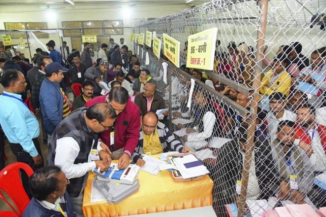 چار ریاستوں میں ووٹوں کی گنتی جاری ، کہیں بی جے پی تو کہیں کانگریس آگے