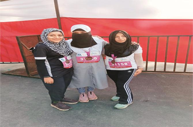 باحجاب دوڑنے پر دیگر شرکاء عزت کی نگاہ سے دیکھتے اور خوش ہوتے ہیں