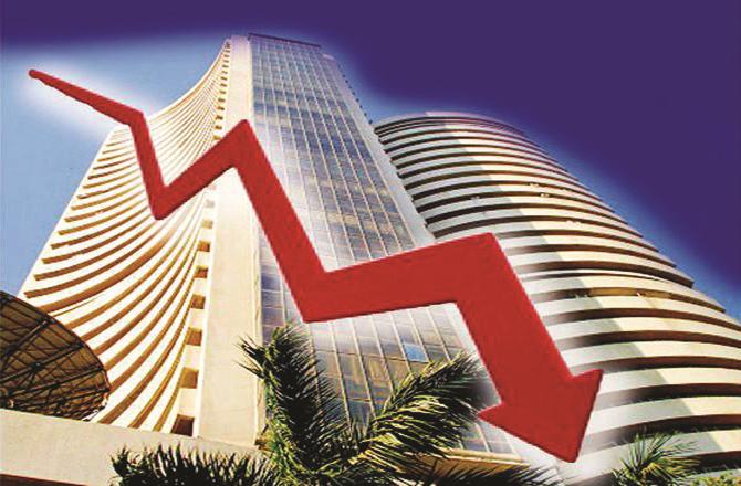 مہنگائی کے اعداد و شمارسے قبل بازار محتاط، سینسیکس-نفٹی گرا