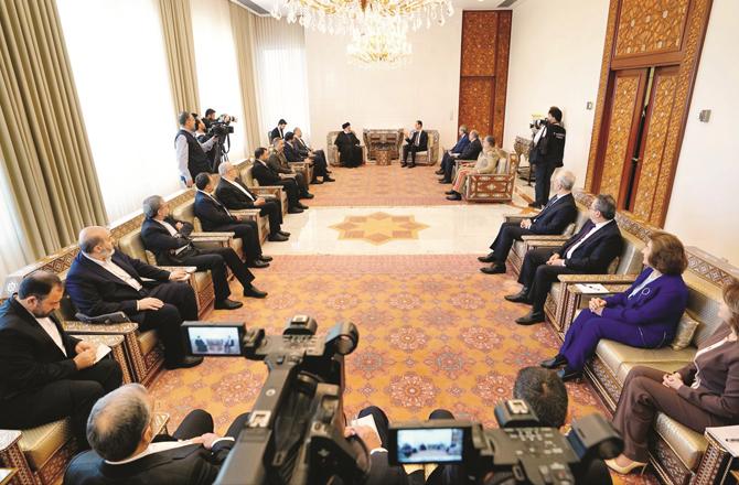 تاریخی ملاقات میں بشارالاسداور ابراہیم رئیسی کا شام میں استحکام پر زور