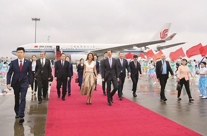 بشارالاسد کے تاریخی دورۂ چین کا آغاز 