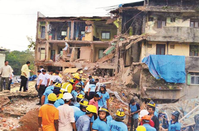 ڈومبیولی عمارت سانحہ:ملبہ میں پھنسے ۲؍افراد کی موت، ایک زخمی