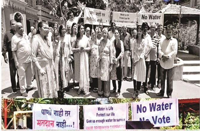 امبرناتھ : شہریوں نے پانی نہیں تو ووٹ نہیں کا نعرہ بلند کیا!