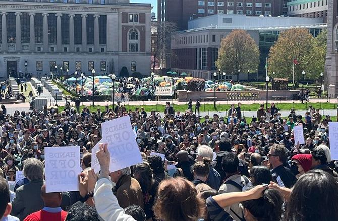 امریکہ میں متعدد یونیورسٹیوں کا فلسطینی حامی احتجاج، سیکڑوں طلبہ کی شرکت