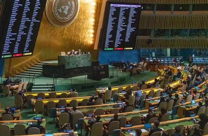 ہندوستان نے اقوام متحدہ میں فلسطینی ریاست کی رکنیت کے حق میں ووٹ دیا