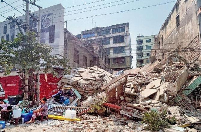  میانمار زلزلہ کے مہلوکین کی تعداد ۲۷؍ سو کے پار