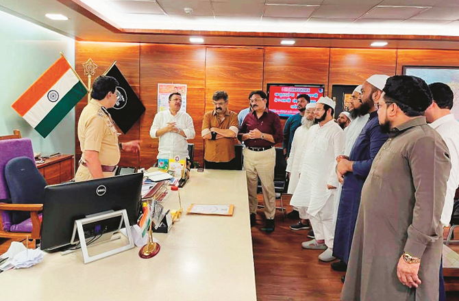 ممبرا کلوا کے علماء کے وفد کی تھانے پولیس کمشنر سےملاقات