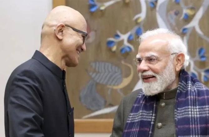 مائیکروسافٹ ہندوستان میں ڈیڑھ  لاکھ کروڑ کی سرمایہ کاری کرے گا