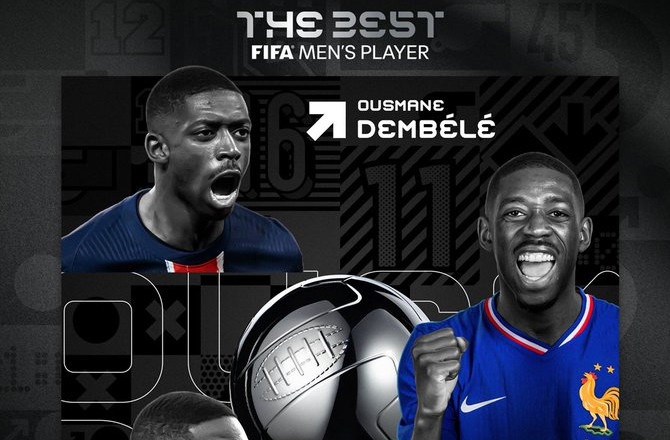 عثمان دیمبیلے اور ایتانا بونماتی فیفا پلیئر آف دی ایئر  منتخب 