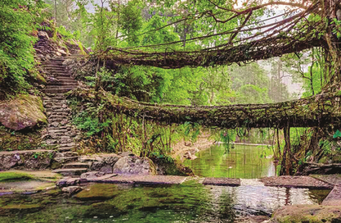 چیراپونجی: بادلوں کی بستی اور بارش کے سُر سے گونجتی ہوئی وادیاں