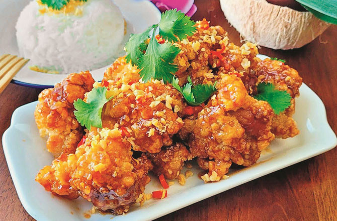 آج کا پکوان: کرنچی گارلک چکن