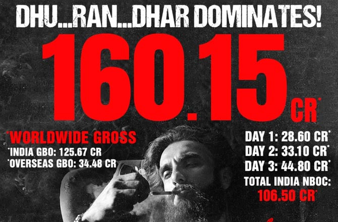 ’’دُھرندھر‘‘ کا عالمی کلیکشن: رنویر سنگھ کی فلم  کی  کمائی نے سب کو چونکا دیا