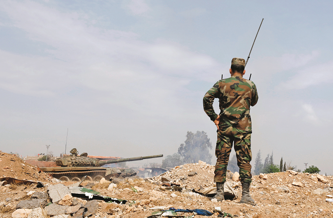 اردن کی فوج کا شام میں منشیات فروشوں کے ٹھکانوں پر حملہ  