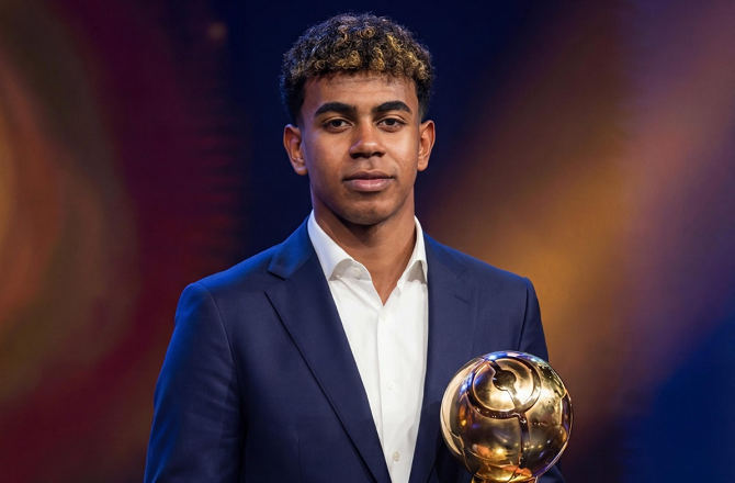 گلوب ساکر ایوارڈز ۲۰۲۵ء: الامین جمال کی تقریر، رونالڈو کے ردِعمل نے محفل لوٹ لی