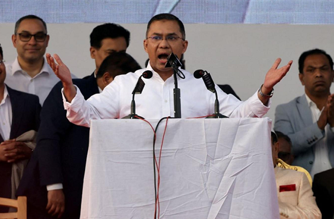 بنگلہ دیش مسلمانوں، ہندوؤں، بدھسٹوں اور عیسائیوں کا ہے: طارق رحمان