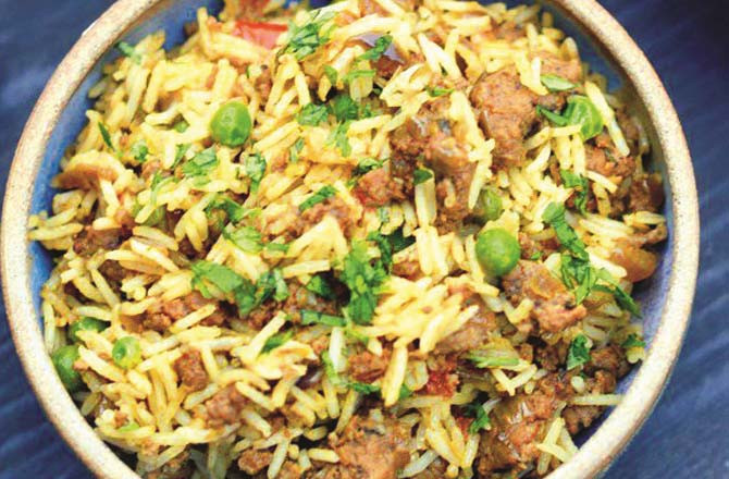 آج کا پکوان: گوشت اور مٹر کی بریانی