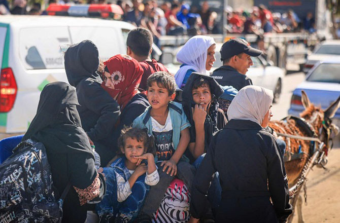 ۷؍ لاکھ فلسطینیوں کو ایک مرتبہ پھر محفوظ مقامات چھوڑنے کا حکم: یو این