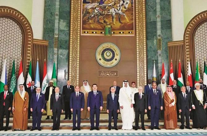 عرب لیگ فلسطین کے ۲؍ ریاستی حل کے حق میں 
