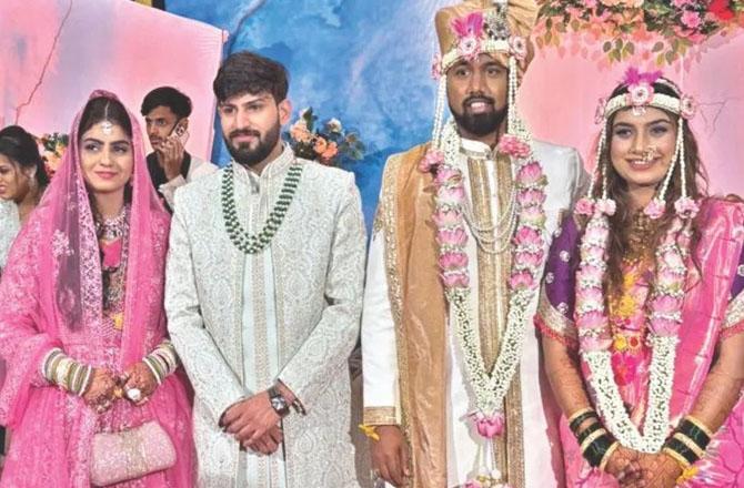 پونے: موسلادھار بارش ، ہندو مسلم جوڑوں کی شادی ایک ہی اسٹیج پر