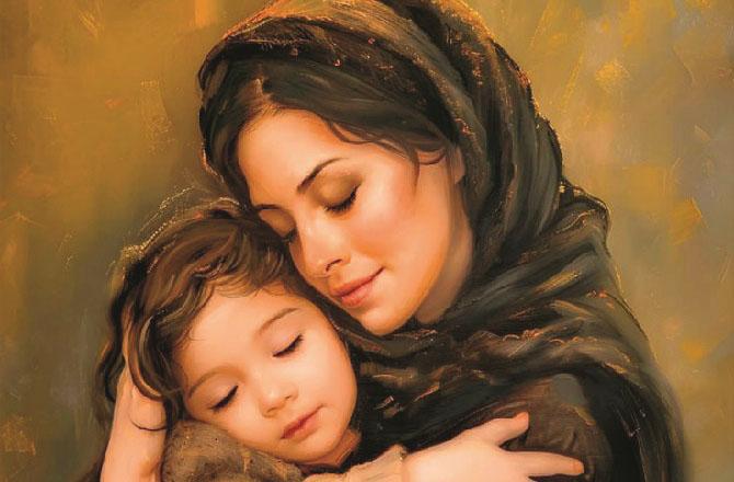  اپنی ماں کی آغوش میں مجھے ہر دکھ چھوٹا لگتا ہے