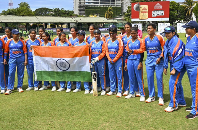 ہندوستان نے  نابینا خواتین ٹی ۲۰؍ ورلڈ کپ جیت لیا