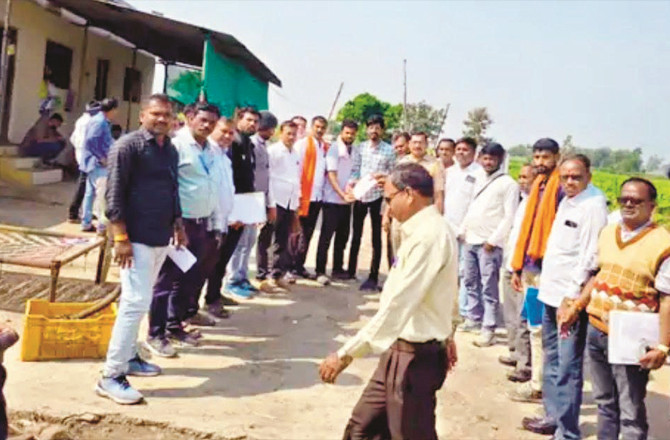 شکتی پیٹھ ہائی وےکی مخالفت، کسانوںکا احتجاج، زمین کی پیمائش روکنی پڑی