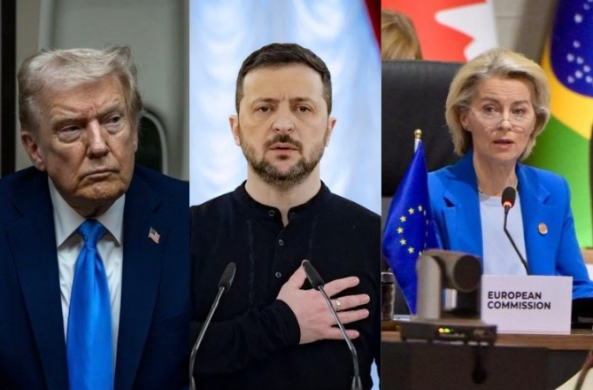 ٹرمپ اور یورپی یونین کی سربراہ نے کہا کہ یوکرین جنگ بندی پر ٹھوس اور حوصلہ افزا پیش رفت ہورہی ہے