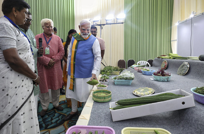 ہندوستان قدرتی کاشتکاری کا عالمی مرکز بننے کے راہ پر گامزن ہے: مودی