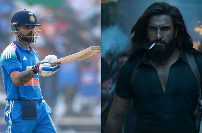 وراٹ کوہلی کی سنچری پر رنویر سنگھ کا رد عمل :’’کنگ  ہمیں یاد دلاتا ہے کہ وہ کنگ  کیوں ہے‘‘