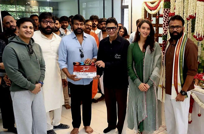 پربھاس کی فلم ’’اسپرٹ‘‘ کی شوٹنگ شروع ، سندیپ ریڈی وانگا نے کی شوٹنگ