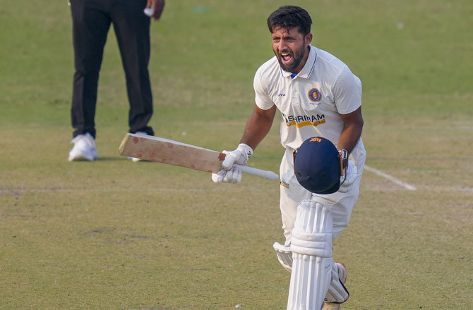 رنجی ٹرافی :دہلی کے خلاف اجے روہیرا کی سنچری، پڈوچیری مضبوط