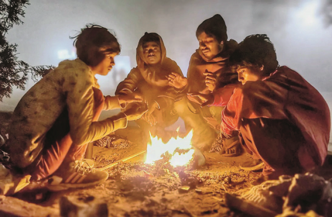 یخ بستہ ہواؤں کا زور،ریاست بھر میں کڑاکے کی ٹھنڈ 