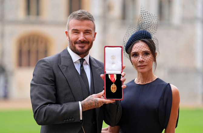 معروف برطانوی فٹبالر ڈیوڈ بیکھم کو ’سر ‘ کا خطاب سے سرفراز