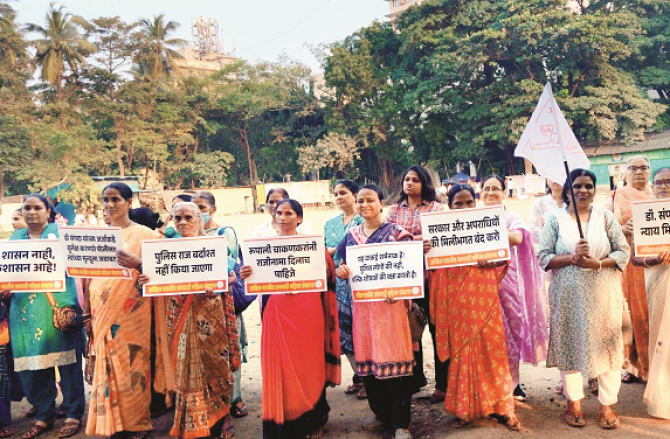ڈاکٹر سمپدا کے اہل خانہ کو انصاف دلانے کیلئے احتجاج