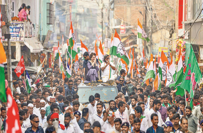 پہلے مرحلے کی پولنگ سے قبل سبھی پارٹیوں نےطاقت جھونکی