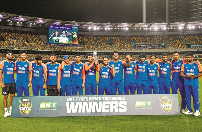 پانچواں میچ بارش کی نذر، ٹیم انڈیا ٹی۔ ۲۰؍سیریزپر قابض