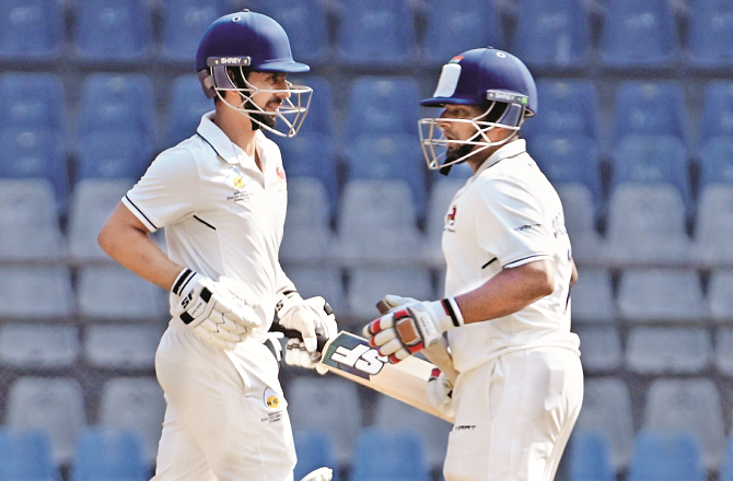 ممبئی نے پڈوچیری کیخلاف شکنجہ کس دیا،لاڈ کی سنچری