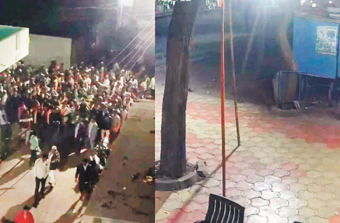 پاتھری میں کانگریس اور شندے سینا کے کارکنوں میں جھڑپ