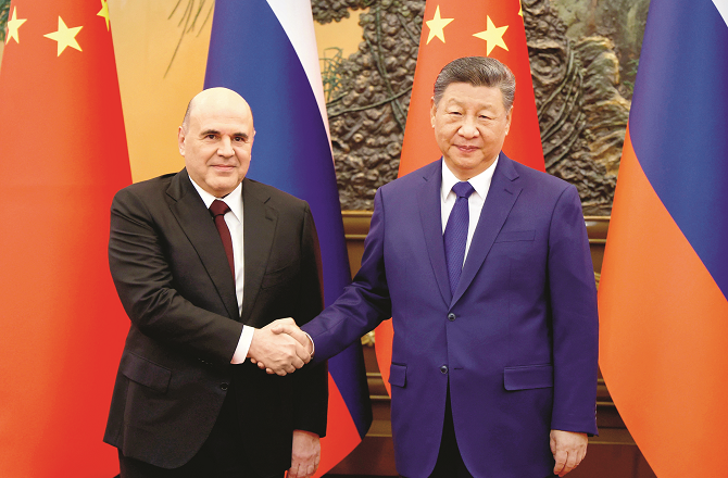 چینی صدر کی روسی وزیر اعظم سے ملاقات، اہم امور پر گفتگو