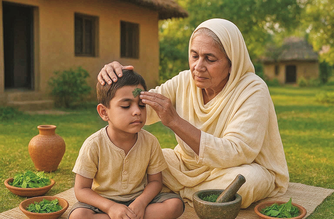 گاؤں کی باتیں: پہلے گائوں میں بیماروں کو رنگ برنگی گولیاں کھانے کی نوبت ہی نہیں آتی تھی 