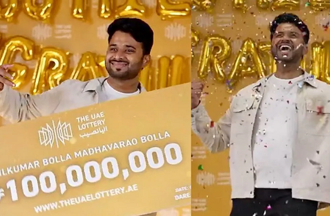 یو اے ای: ہندوستانی شخص انیل کمار بولا نے ۲۴۰؍ کروڑ کی لاٹری جیتی
