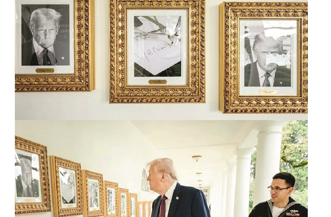 ’پریسڈنشیل واک آف فیم‘ میں بائیڈن کی تصویر کی جگہ `آٹومیٹک پین کی تصویر لگائی گئی