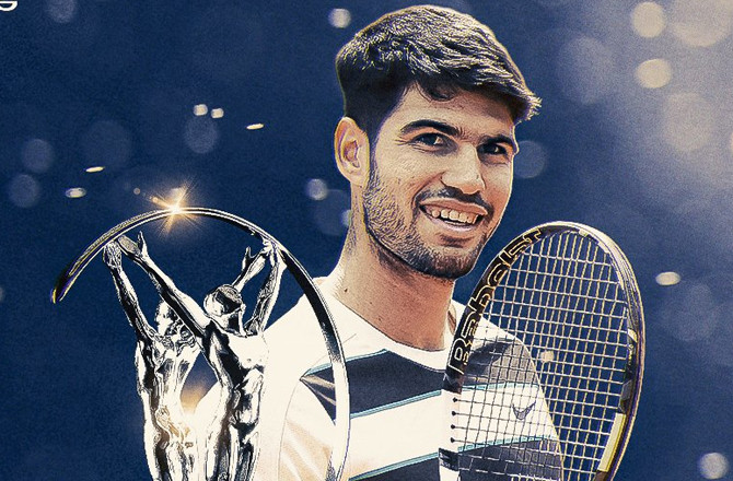 الکاراز اور سبالینکا نے لاریئس ورلڈ اسپورٹس ایوارڈز میں بڑے اعزازات جیت لیے