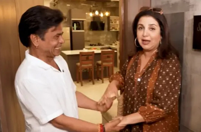 اچھا لگ رہا ہے، تم باہر گھوم رہے ہو: راج پال یادو کو دیکھ کر فرح خان خوش ہو گئیں 