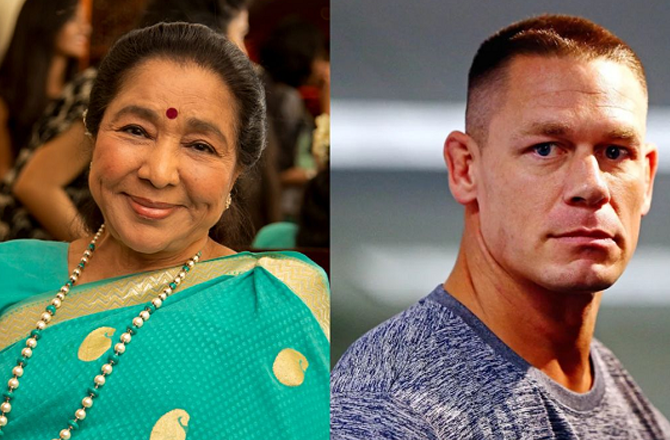 جان سینا نے آشا بھوسلے کو ’’خاموش‘‘ خراجِ عقیدت پیش کیا