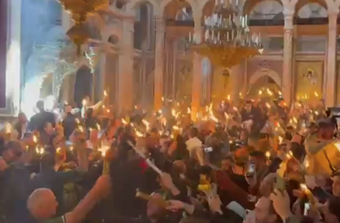 غزہ میں جنگ بندی کے دوران فلسطینی عیسائیوں نے’’ہولی سٹرڈے‘‘ منایا