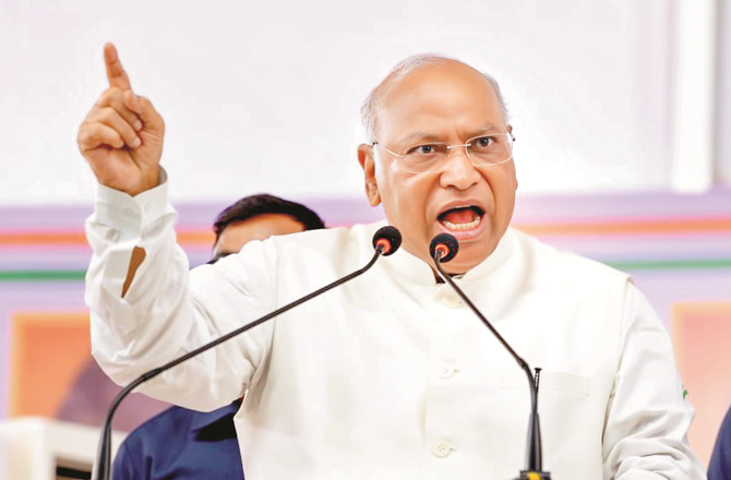 بی جے پی اور حامی جماعتیں ریاستوں کے حقوق پامال کرتی ہیں : کھرگے