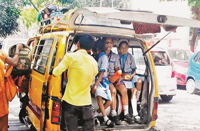 وڈالا اور ممبئی سینٹرل آر ٹی او کی ۱۰۰؍ سے زائد اسکول بسوں پر کارروائی